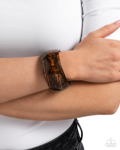 Radical Rendezvous - Brown Cuff Bracelet