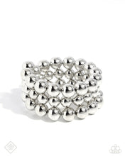 Load image into Gallery viewer, Refreshing Raindrops - Silver Coil Bracelet