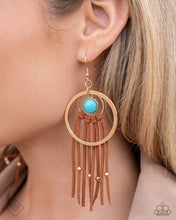 Load image into Gallery viewer, Texan Tapestry - Gold Earrings