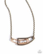 Load image into Gallery viewer, Interlocked Improv - Brass Necklace