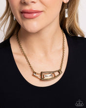 Load image into Gallery viewer, Interlocked Improv - Brass Necklace