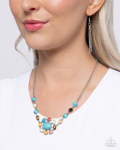 Enigmatic Ease - Blue Necklace