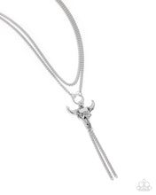 Load image into Gallery viewer, Layered Longhorn - Silver Necklace