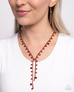 Glittery Getaway - Red Necklace