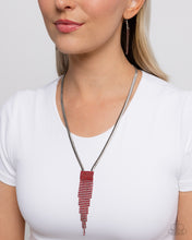 Load image into Gallery viewer, Straighten Up - Red Necklace