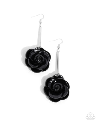 Saccharine Sprig - Black Earrings