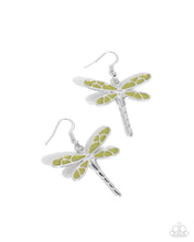 Load image into Gallery viewer, Dragonfly Descent - Green Earrings