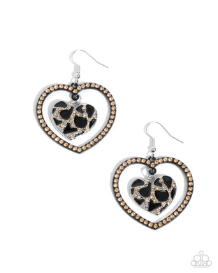 Leopard Love - Black Earrings