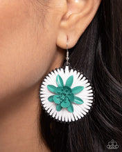 Load image into Gallery viewer, Dancing Daydream - Green Earrings