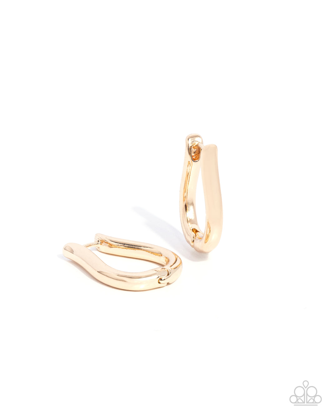 Generous Grace - Gold Hinge Hoop Earrings