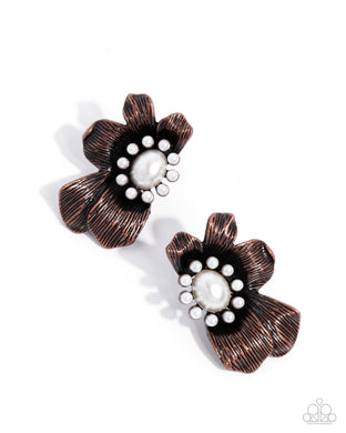 Sonata Shimmer - Copper Post Earrings