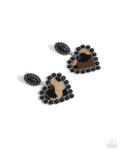 Load image into Gallery viewer, Whimsical Wrangler - Black Post Earrings