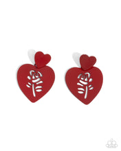 Load image into Gallery viewer, Showstopping Silhouette - Red Post Earrings