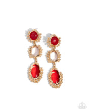 Load image into Gallery viewer, Emotional Elegance - Red Post Earrings