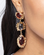 Load image into Gallery viewer, Emotional Elegance - Red Post Earrings