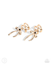 Load image into Gallery viewer, Ballet Lacing - Gold Earrings