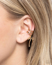 Load image into Gallery viewer, Ballet Lacing - Gold Earrings