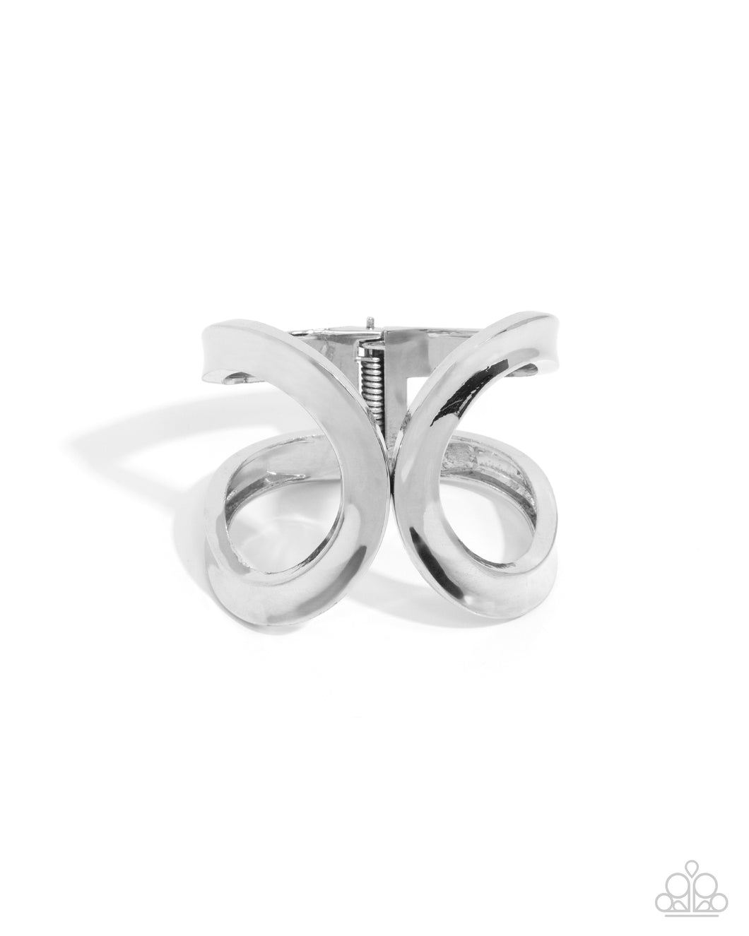 Airy Attraction - Silver Hinged Bracelet