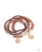 Load image into Gallery viewer, Superior Stack - Brown Stretchy Bracelets