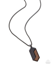 Load image into Gallery viewer, WOODWORK Study - Black Gunmetal Necklace