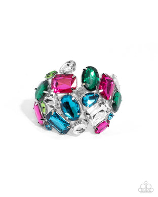 Chic Coronation - Multi Hinged Bracelet