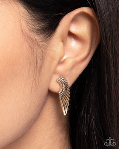 Angelic Altitude - Gold Post Earrings