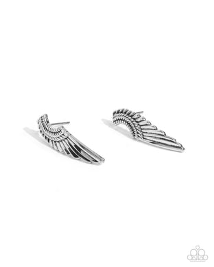 Angelic Altitude - Silver Post Earrings