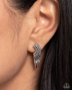 Angelic Altitude - Silver Post Earrings