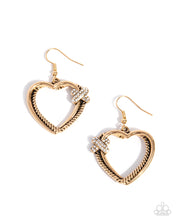 Load image into Gallery viewer, Crisscross Courtship - Gold Earrings