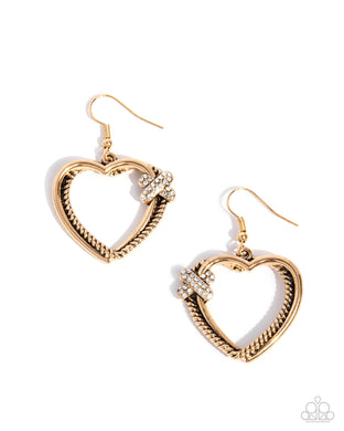 Crisscross Courtship - Gold Earrings