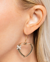 Load image into Gallery viewer, Crisscross Courtship - Gold Earrings