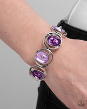 Load image into Gallery viewer, Painted Promise - Purple Stretchy Bracelet