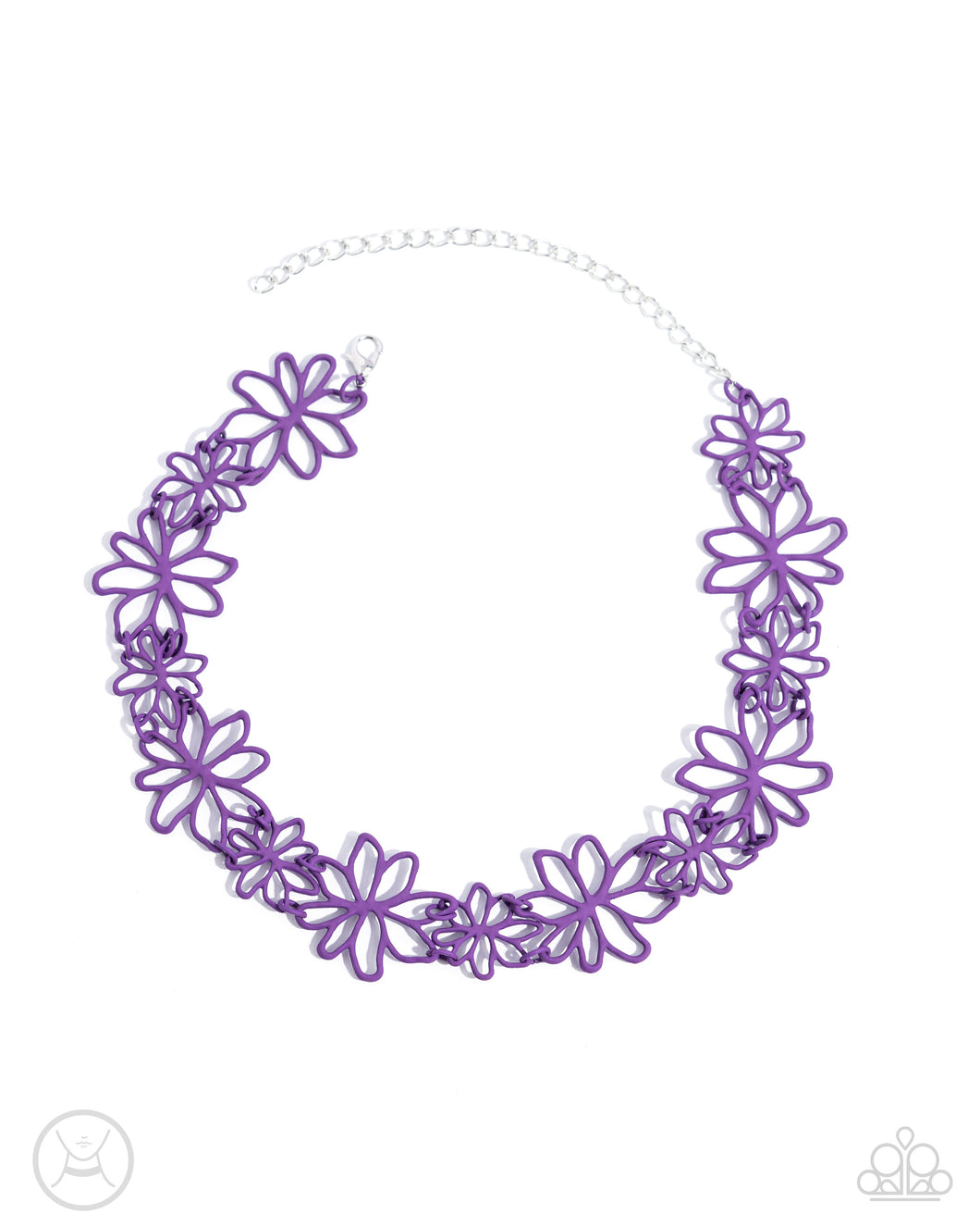 Bouquet Blend - Purple Choker Necklace