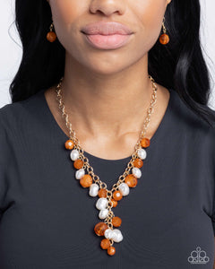 Beehive Barrage - Orange Necklace