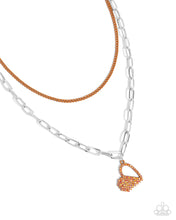 Load image into Gallery viewer, Love Comes and Goes... - Orange Necklace