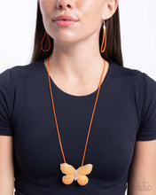 Load image into Gallery viewer, Fluttering Fervor - Orange Necklace