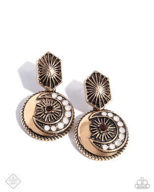 Eclectic Energy - Gold Post Earrings