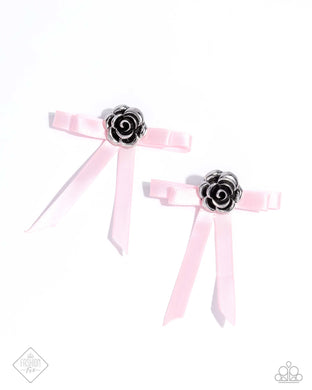 Coquettish Candidate - Pink Post Earrings