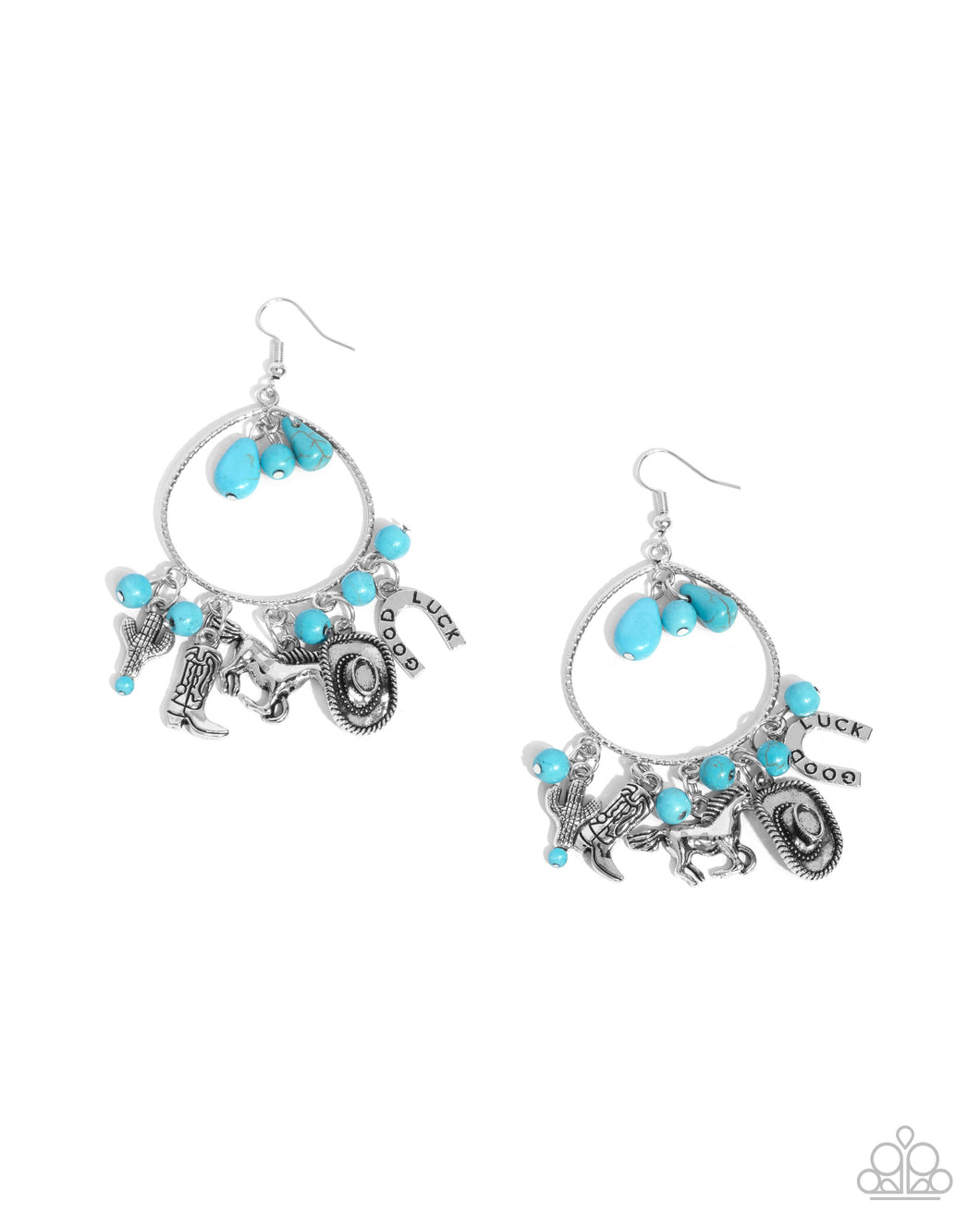 Western Whisper - Blue Earrings