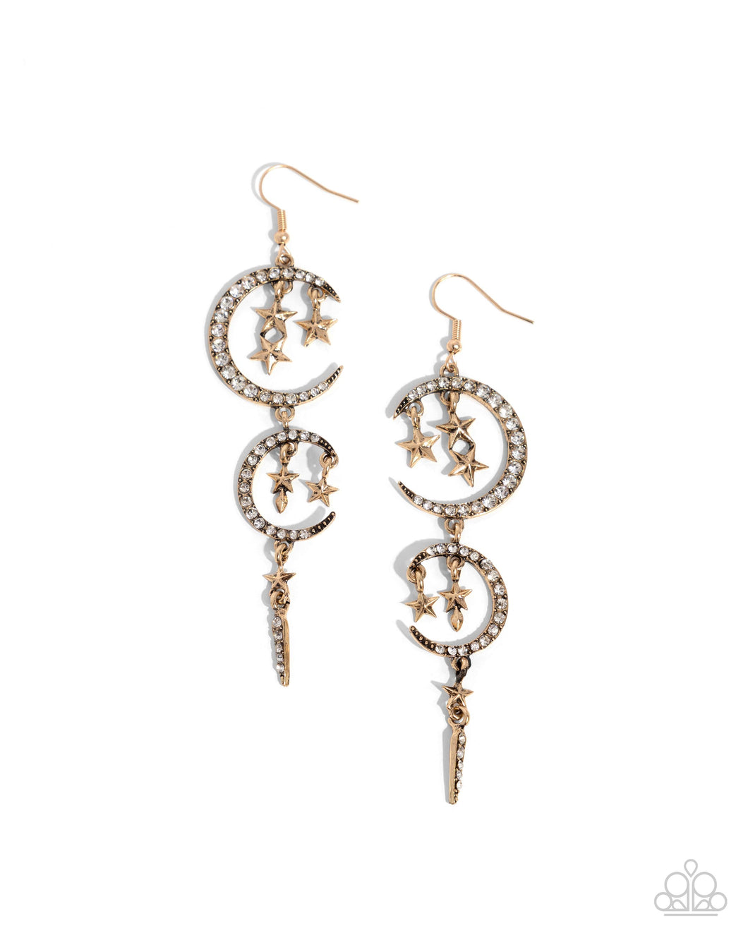 Celestial Cascade - Gold Earrings