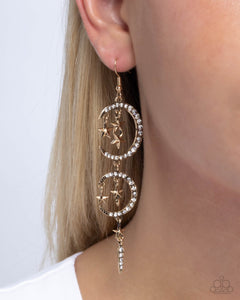 Celestial Cascade - Gold Earrings