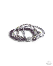 Load image into Gallery viewer, Beaded Boundary - Silver Stretchy Bracelet