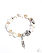 Load image into Gallery viewer, Earthy Earning - White Coil Bracelet