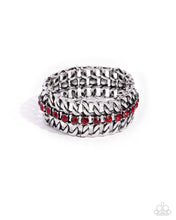 Load image into Gallery viewer, Secure Shimmer - Red Stretchy Bracelet