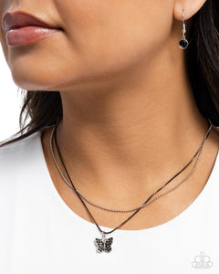 Adorable Ascension - Black Necklace