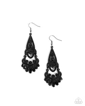 Load image into Gallery viewer, Opera Stage - Black Earrings