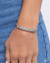 Load image into Gallery viewer, Serious Sentiment - White Sliding Closure Bracelet