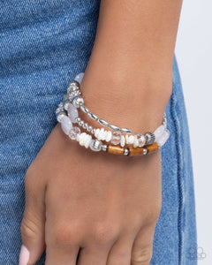 Feeling Alive - White Coil Bracelet