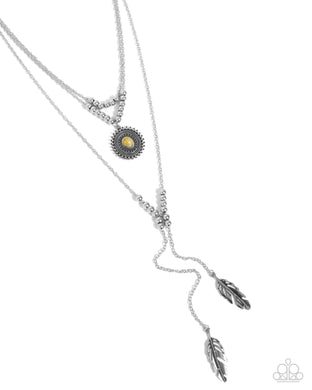 Free-Spirited Freestyle - Yellow Necklace