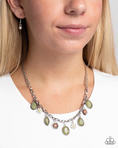 Fancy Finish - Green Necklace